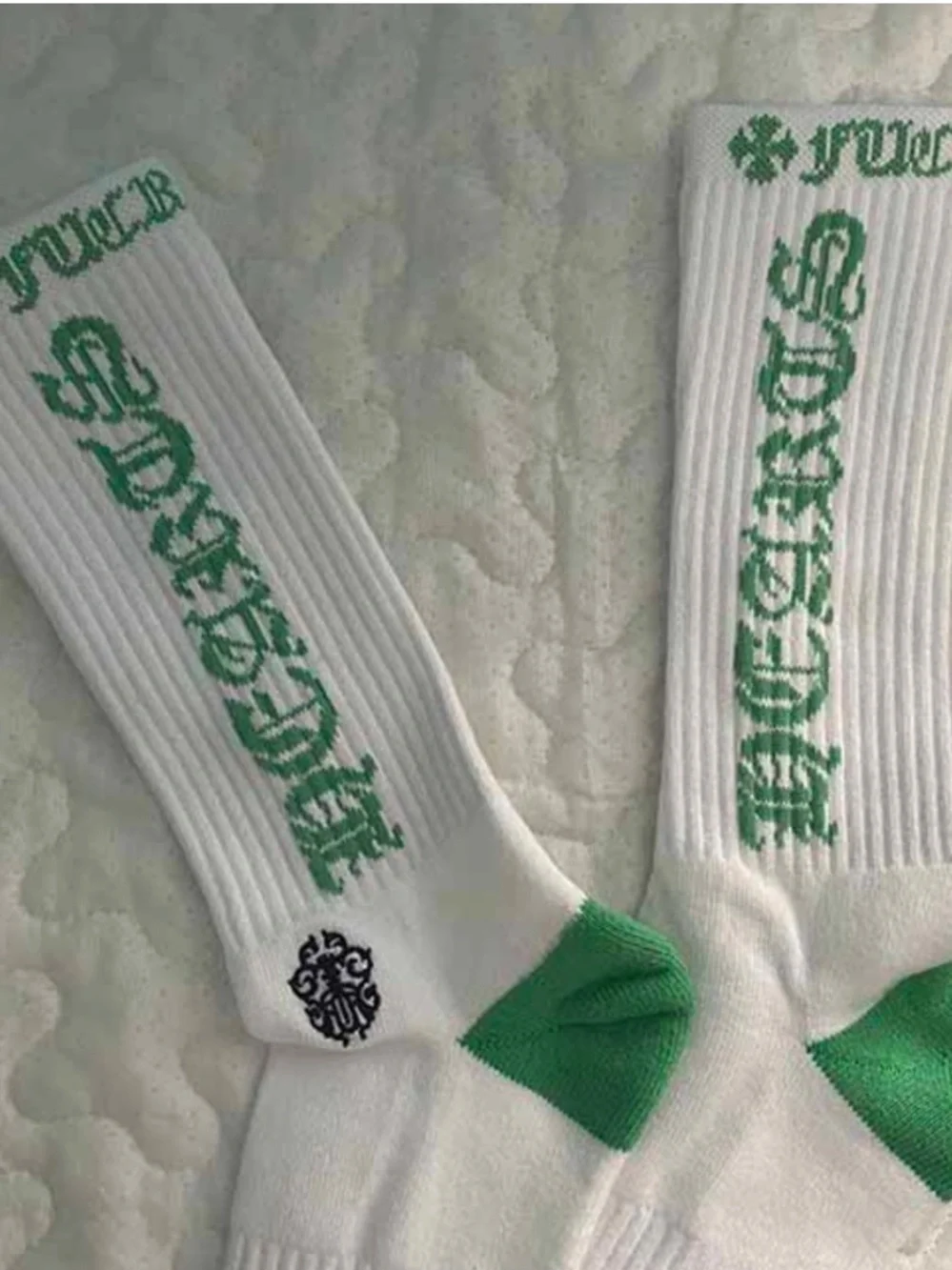 Chrome Hearts Classics Socks White/Green